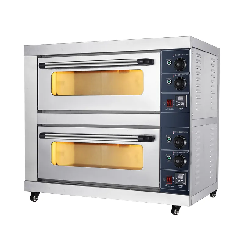 業務用機器ベーカリーオーブン2デッキ製造機ピザパン電気ベーキングオーブン販売用