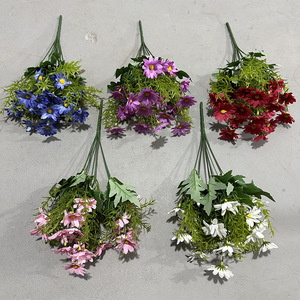 Bouquet de fleurs artificielles Yixuan 21 têtes de chrysanthèmes sauvages, fleurs en soie pour décoration de mariage et de salon - Product Image 2