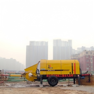 Bomba de Concreto Móvil con Motor, Bomba de Concreto sobre Remolque para Construcción - Product Image 4