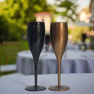 Flûtes à champagne en polycarbonate transparent incassable pour événements et traiteurs – Vente en gros - Product Image 3