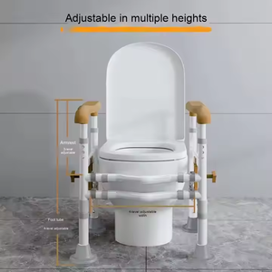 Venta directa de fábrica, barra de agarre de seguridad para baño de <span class=keywords><strong>altura</strong></span> ajustable, pasamanos de <span class=keywords><strong>inodoro</strong></span> antideslizante dedicado para personas mayores y discapacitadas - Product Image 6