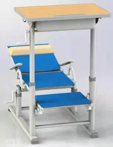 Einstellbare verstellbare Schulstühle mit Rückenlehnen Kunststoffschreibtische für Sekundar- und Grundschulen Mittagessen Pausen für Schlafzimmer