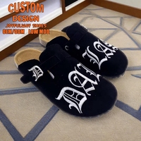 Sandales en cuir véritable de haute qualité sabots à semelle sabots personnalisés avec logo de marque sabots pantoufles