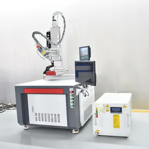 Hote sales 3 axis platform automatic battery terminal battery cell fiber laser spot welding machine for lithium ion battery