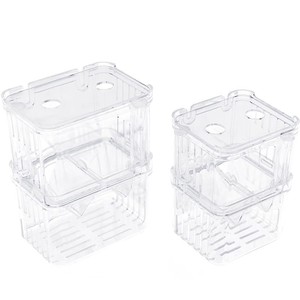 Caja de Incubación para Cría de Guppys, Accesorio de Acuario de Plástico con Diseño Transparente que Aumenta el Oxígeno, para Crías de Peces Vivos - Product Image 1