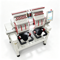 Machine à broder à 2 têtes à haut rendement avec une zone de travail de 360x510 mm pour des créations de motifs dorsaux complexes