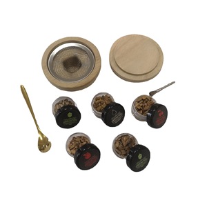 Kit de ahumador de madera con contenedores de combustible reutilizables para uso en el hogar o bar de cócteles. - Product Image 5