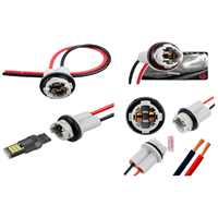 Connecteur 2 broches 912 921 avec faisceau de câblage pour douille d'ampoule à contact en cuivre, faisceau de câblage de feu arrière et de clignotant, 12V 2A, compatible Chevy et Hyundai