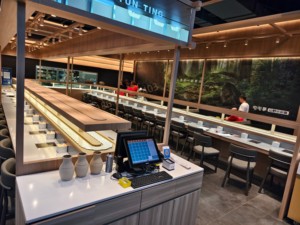 Bande transporteuse Nigiri Sushi Restaurant <span class=keywords><strong>Kaiten</strong></span> Sushi Bande transporteuse rotative avec robot de livraison de nourriture - Product Image 5