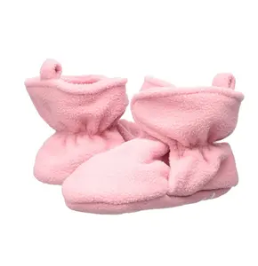 男女通用婴儿舒适羊毛短靴防滑底