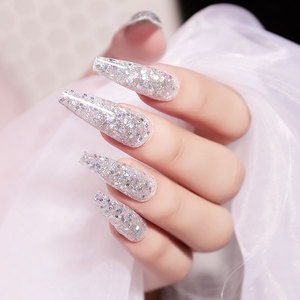 Wholesale New Painless Fast <b>Nail</b> <b>Extension</b> Glue <b>Nail</b> Paint with Glitter 8 Colors 15ml for DIY <b>Nail</b> Art - Product Image 3