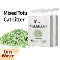 Pasir Kucing Tofu Pengontrol Bau, Dapat Dibuang di Toilet, Pasir Kucing Alami Berbahan Dasar Tumbuhan, Ramah Lingkungan, Menggumpal, Tersedia OEM