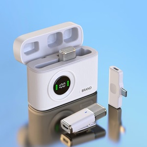 ไมโครโฟนลาวาเลียร์ไร้สายพร้อมจอแสดงผลแบบ LED ไมโครโฟนคู่ - Product Image 4