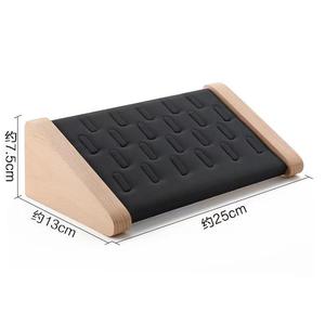 Giá rẻ kim cương nhẫn trang sức hiển thị đứng Doc thời trang Gỗ Trang sức hiển thị đạo cụ Stud Bông tai hiển thị khay - Product Image 5