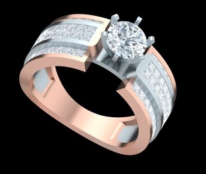 14K sólido dos tonos oro plata esterlina lujo boda Anillos De Compromiso mujeres joyería fina laboratorio cultivado 1 CT Diamante de alta calidad - Product Image 3