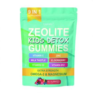 Gomitas <span class=keywords><strong>Detox</strong></span> de Zeolita 9 en 1 para Niños con Vitaminas <span class=keywords><strong>Omega</strong></span>-<span class=keywords><strong>3</strong></span> para el Apoyo Inmunológico Infantil, Directo de Fábrica - Product Image 1