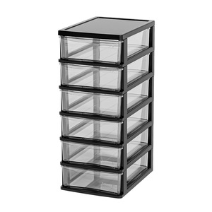 Transparent <b>Drawer</b> Office Organizer Storage Box For Desk Stationery Cosmetics Student Use Rectangle PP Material Standing Type - Product Image 5