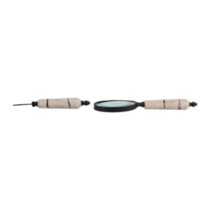 Set di lente d'ingrandimento e apribottiglie con manico in pietra, decorazione per la casa, accessorio per tavolino, mensola, soggiorno - Product Image 4