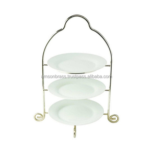 Support à gâteau de mariage à 3 niveaux Plateau décoratif Support à gâteau de mariage Support en métal décoratif pour table de restaurant - Product Image 3