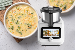 <span class=keywords><strong>Robot</strong></span> culinaire multifonctionnel tout-en-un <span class=keywords><strong>pour</strong></span> <span class=keywords><strong>la</strong></span> préparation de soupes, sauces, hachage de légumes <span class=keywords><strong>et</strong></span> mélange. - Product Image 4