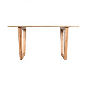 Premium <b>Solid</b> Mango <b>Wood</b> Modern <b>Round</b> <b>Dining</b> <b>Table</b> with Handmade Sculptural Pedestal Base Eco-Friendly Natural Finish - Product Image 2