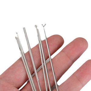 Sterling Silver S925 Eye Cleaning Needle Round Headed Ear <b>Tool</b> Jewelry Pin QLS370 <b>Plain</b> Silver Single Needle - Product Image 5