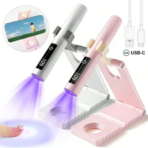 Lampe UV portable pour ongles, séchoir à ongles avec écran d'affichage, idéale pour la maison et les salons professionnels - Product Image 1