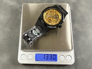high top quality <b>watch</b> Waterproof 41mm THB factory 3120 movement 15416 Diver <b>Black</b> Ceramic Skeleton <b>watch</b> - Product Image 6