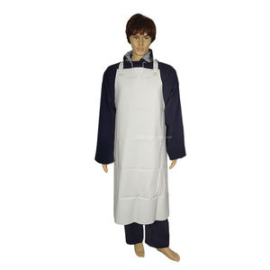 Impresión personalizada naranja para <span class=keywords><strong>hombre</strong></span> resistente al agua a prueba de Pvc poliéster caucho soldador matadero limpiador delantal para adultos - Product Image 5