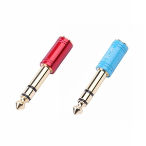 Abcables 6.35 To 3.5 Audio <b>Adapter</b> Stereo Plug Gold Plated Aluminum Alloy Connector For Guitar Amp Headphone - Product Image 3