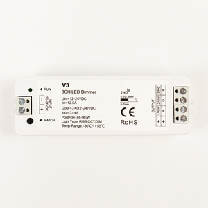 รีโมทไร้สายควบคุมการหรี่ไฟแบบ 4 โซน รุ่น R8 RT9 V3 Vp ตัวควบคุมหรี่ไฟ LED 144W-384W DC 12V 24V สำหรับไฟ LED Strip แบบ RGB RGBW - Product Image 3