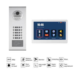 Vidéophone Réseau IP65 à 10 Boutons avec Réduction du Bruit Système Domestique Intelligent pour Complexes Résidentiels - Product Image 2