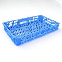 Caisse de rangement empilable en plastique durable et écologique pour la logistique des légumes, avec logo personnalisé, vente en gros usine