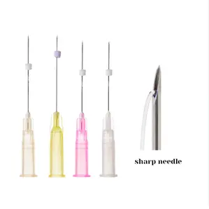 skin tightening and lift pcl thread lift 30g mono / screw sharp cannula hil pdo screw threads 30g 25mm for face and body 90mm