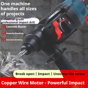 Martello Perforatore Elettrico Professionale per Lavori Pesanti - Grado Industriale, 3 Modalità, 850W, 220V per Calcestruzzo, Mattoni e Pietra - Product Image 4