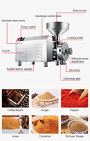 Machine à broyer les feuilles de manioc super facile à utiliser, moulin à noix, broyeur de micro-légumineuses, machine à fabriquer la farine de noix de coco
