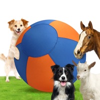 Balle de pâturage interactive durable pour animaux de compagnie en plein air, en tissu Oxford, gonflable, auto-lanceuse, pour l'entraînement et l'exercice des chiens, des moutons et des chevaux