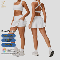 Femmes entraînement sport costume taille haute Gym Fitness respirant jupe Yoga veste ample jambe large pantalon entraînement exercice Yoga ensembles