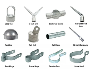Accesorios de montaje de abrazadera de poste de valla de metal con tapa de columna de barandilla de tubo cuadrado varios personalizados al por mayor - Product Image 5