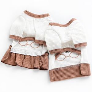 Stile coreano Pet Dog Clothes coppia abbigliamento per cucciolo camicia Cute Cat Dog Dress gonna Chihuahua Yorkie Clothes For Dogs Pug - Product Image 5