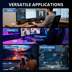 Nuevo Mini <span class=keywords><strong>PC</strong></span> Intel Core Ultra 9 185H con IA, DDR5, Windows 11, Gráficos Arc, Triple Pantalla, WiFi 6, Doble LAN, SSD NVMe, Computadora Empresarial - Product Image 2