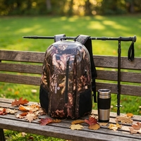 Sac de Rangement Imperméable en TPU Camouflage Forêt avec Poches Latérales en Maille, Anti-Fuite, pour la Chasse, la Randonnée, les Voyages, Logo Personnalisé, Trekking