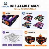 Jeu de labyrinthe gonflable en PVC commercial Yuetong, parcours d'obstacles gonflable, labyrinthe gonflable personnalisé pour adultes