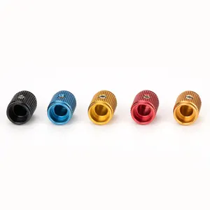 Daiertek 6.35mm Shaft Diameter Colorful Aluminum Alloy Potentiometer Control Knob Volume Audio Electric Guitar Metal Knob