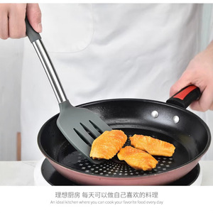 <b>Silicone</b> Spatula Set 2 Piece Heat Resistant For Stir Fry Pan Frying Non Stick Cooking Steak Spatula - Product Image 5