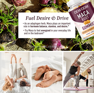 OEM Private Label Frauen Hormon Balance Ergänzung Maca Root Gummies für PMS <span class=keywords><strong>Menopause</strong></span> Relief - Product Image 4