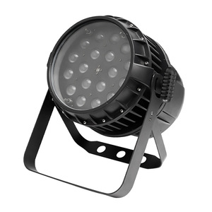 Lámpara Par LED Jiechuang de 18 LED, Impermeable, con Enfoque Ajustable, para Escenarios, Iluminación Exterior de Color - Product Image 1