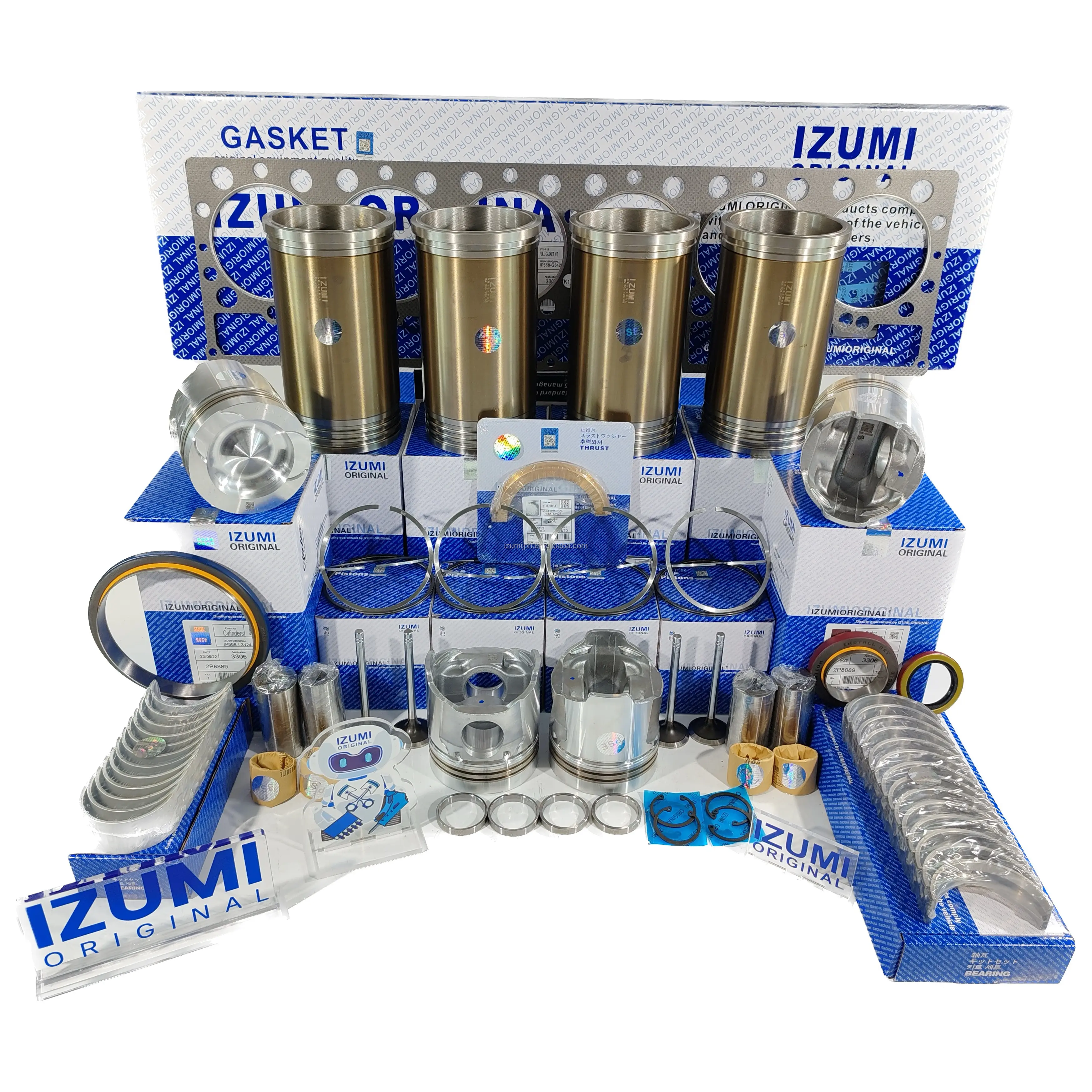 Izumi GuangZhou 320c C10 C13 C15 C18 C6.6 pezzi di ricambio motore pieno guarnizione cilindro pistone Set Kit di riparazione per bruco