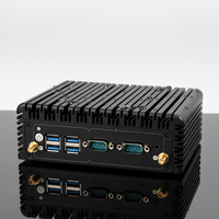 Mini computadora de caja industrial al por mayor de fábrica, computadora integrada Intel Core, mini computadora de aleación de aluminio a la venta