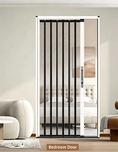 Aluminum Alloy Frame Sliding Door <b>Window</b> Pleated Plisse Mosquito <b>Net</b> Polyester Retractable Folding Fly Insect Screen Mesh - Product Image 3